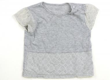 コムサイズム COMME CA ISM Tシャツ・カットソー 80 女の子 グレー 子供服 ベビー服 キッズ アウトレット ユーズド 【中古】キッズ・ベビー・マタニティ