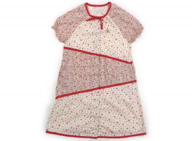 組曲 Kumikyoku ワンピース 130 女の子 アイボリー、ストロベリーピンク、花柄 子供服 ベビー服 キッズ アウトレット ユーズド 【中古】キッズ・ベビー・マタニティ