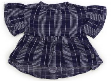 ズッパディズッカ Zuppa di Zucca チュニック 110 女の子 ネイビーチェック・白 子供服 ベビー服 キッズ アウトレット ユーズド 【中古】キッズ・ベビー・マタニティ