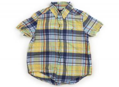 ラルフローレン Ralph Lauren シャツ・ブラウス 100 男の子 黄色、紺、チェック柄 子供服 ベビー服 キッズ アウトレット ユーズド 【中古】キッズ・ベビー・マタニティ