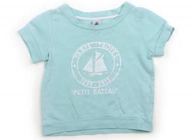 プチバトー PETIT BATEAU トレーナー・プルオーバー 90 女の子 ミントグリーン・ヨット柄 子供服 ベビ..