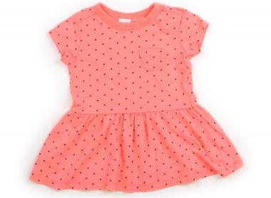 Rakuten - ネクスト NEXT ワンピース 70 女の子 蛍光サーモンピンク、星柄 子供服 ベビー服 キッズ アウトレット ユーズド 【中古】キッズ・ベビー・マタニティ