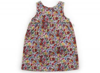 アニエスベー agnes.b ワンピース 80 女の子 ホワイト・レッド・花柄 子供服 ベビー服 キッズ アウトレット ユーズド 【中古】キッズ・ベビー・マタニティ