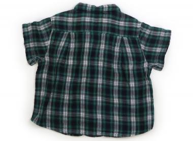 CarryOnのミキハウス miki HOUSE シャツ・ブラウス 80 男の子 緑、紺、チェック 子供服 ベビー服 キッズ アウトレット ユーズド 【中古】キッズ・ベビー・マタニティ｜アングル2