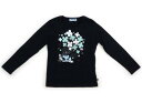 ポンポネット pom ponette Tシャツ・カットソー 140 女の子 ネイビー 子供服 ベビー服 キッズ アウトレット ユーズド 【中古】キッズ・ベビー・マタニティ(4)