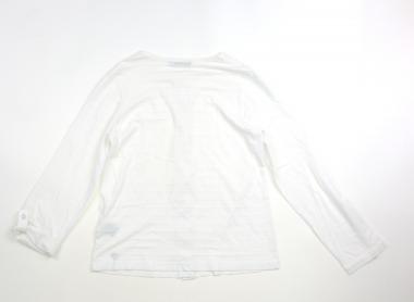 べべ BeBe カーディガン 150 女の子 オフホワイト・ボーダー 子供服 ベビー服 キッズ アウトレット ユーズド 【中古】キッズ・ベビー・マタニティ 2