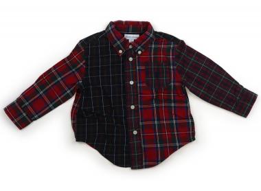 ラルフローレン Ralph Lauren シャツ・ブラウス 80 男の子 レッド・グリーン系チェック 子供服 ベビー服 キッズ アウトレット ユーズド 【中古】キッズ・ベビー・マタニティ