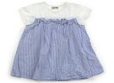 ラブ&ピース&マネー Love&Peace&Money チュニック 130 女の子 オフホワイト・ブルーストライプ 子供服 ベビー服 キッズ アウトレット ユーズド 【中古】キッズ・ベビー・マタニティ