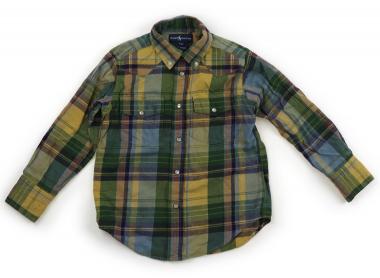 ラルフローレン Ralph Lauren シャツ・ブラウス 110 男の子 緑、紺、チェック柄 子供服 ベビー服 キッズ アウトレット ユーズド 【中古】キッズ・ベビー・マタニティ