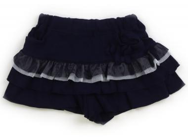 べべ BeBe キュロット 100 女の子 ネイビー 子供服 ベビー服 キッズ アウトレット ユーズド 【中古】キ..