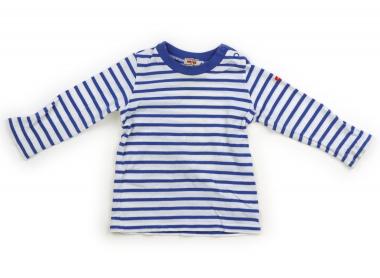 　ブランド 　miki HOUSE(ミキハウス) 　カテゴリー 　Tシャツ・カットソー 　サイズ 　70サイズ 　色 　ボーダー柄ブルーホワイト 　状態 　★★ 　記名 　あり（タグ） 　ジャンル 　Boy 実際のサイズ表記はフリー（70-80）。洗いざらし感と前身頃に薄い茶色いシミあり。袖口が薄汚れていますが、まだまだお使いいただけます。 ＊【状態】【サイズ】に関しての詳しい説明はこちら