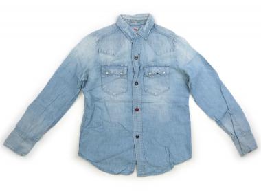 デニムダンガリー DENIM & DUNGAREE シャツ・ブラウス 150 男の子 ライトブルー 子供服 ベビー服 キッズ アウトレット ユーズド 【中古】キッズ・ベビー・マタニティ