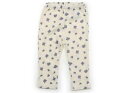 べべ BeBe レギンス 90 女の子 クリームベージュ 紫 緑 花柄 子供服 ベビー服 キッズ アウトレット ユーズド 【中古】キッズ・ベビー・マタニティ