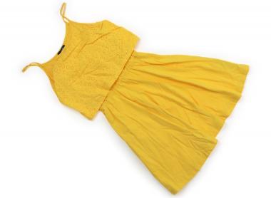 オバイビ OBAIBI ジャンパースカート 140 女の子 イエロー・レース 子供服 ベビー服 キッズ アウトレット ユーズド 【中古】キッズ・ベビー・マタニティ