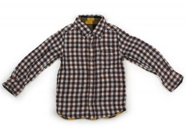 FOキッズ F.O.KIDS シャツ・ブラウス 110 男の子 イエロー系×黒、白×ブラウン、チェック柄 子供服 ベビー服 キッズ アウトレット ユーズド 【中古】キッズ・ベビー・マタニティ