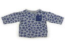 ラブ&ピース&マネー Love&Peace&Money Tシャツ・カットソー 80 男の子 グレー 青星柄 子供服 ベビー服 キッズ アウトレット ユーズド 【中古】キッズ・ベビー・マタニティ