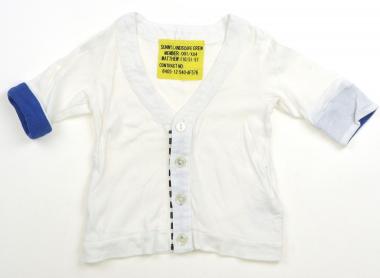 　ブランド 　Sunny Landscape(サニーランドスケープ) 　カテゴリー 　カーディガン 　サイズ 　80サイズ 　色 　ホワイト・ブルー 　状態 　★★★ 　記名 　なし 　ジャンル 　Boy リネンコットンカットソー。B品です。全体的に使用感がありますが目立つ汚れはなさそうです。 ＊【状態】【サイズ】に関しての詳しい説明はこちら