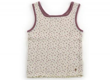 アプレレクール apres les cours タンクトップ・キャミソール 110 女の子 オフホワイト・モーヴピンク..