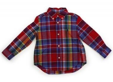 ラルフローレン Ralph Lauren シャツ・ブラウス 90 男の子 赤　ラピスラズリ　黄色　チェック 子供服 ベビー服 キッズ アウトレット ユーズド 【中古】キッズ・ベビー・マタニティ