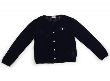 ミキハウス miki HOUSE カーディガン 130 女の子 ネイビー 子供服 ベビー服 キッズ アウトレット ユー..