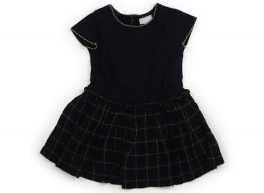 ナタリース NATALYS ワンピース 70 女の子 ネイビー、黄色、チェック柄 子供服 ベビー服 キッズ アウト..