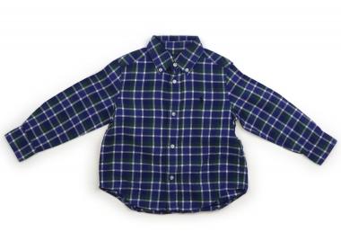 ラルフローレン Ralph Lauren シャツ・ブラウス 90 男の子 ブルー・グリーン・チェック 子供服 ベビー服 キッズ アウトレット ユーズド 【中古】キッズ・ベビー・マタニティ