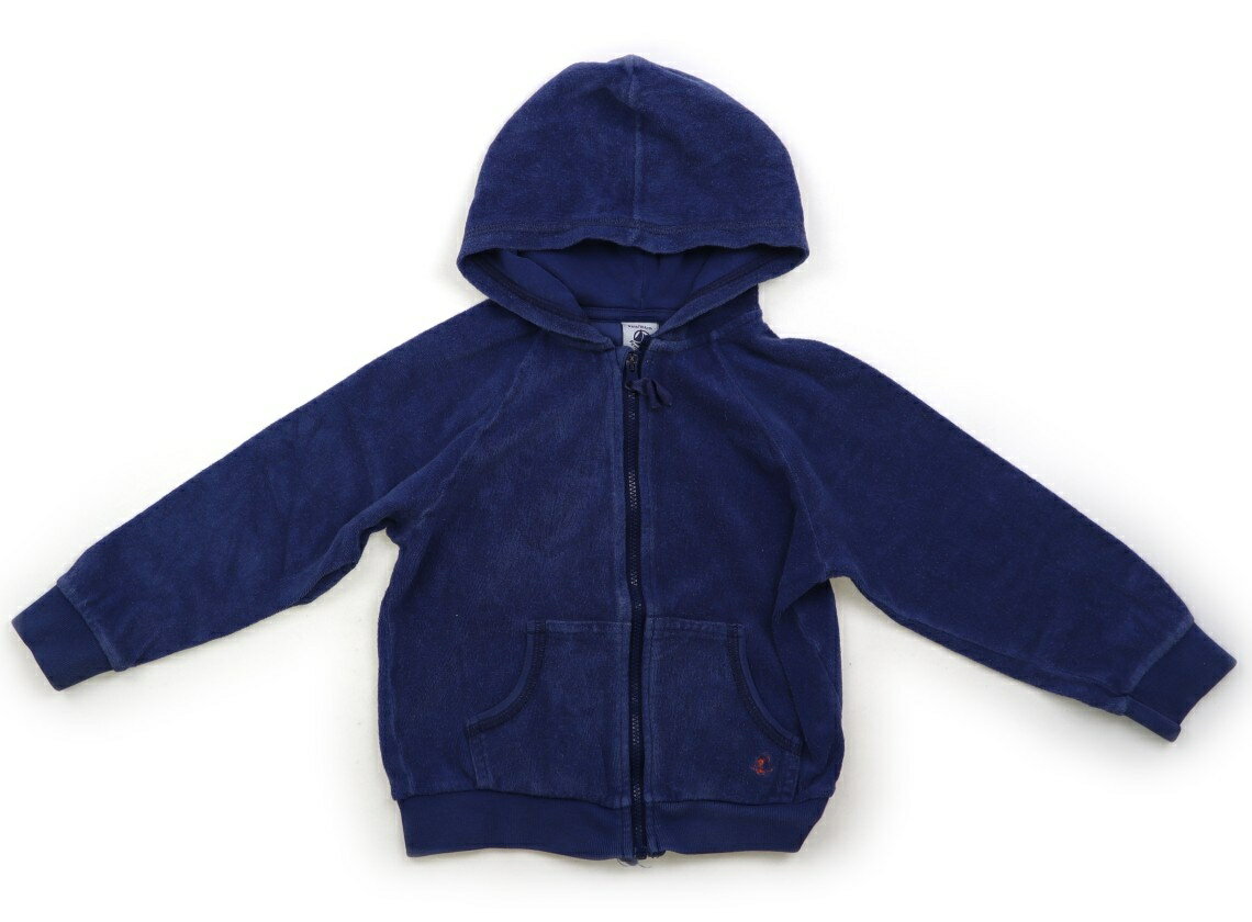 プチバトー PETIT BATEAU パーカー 100 男の子 ブルー 子供服 ベビー服 キッズ アウトレット ユーズド 【中古】キッズ・ベビー・マタニティ