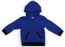 プチバトー PETIT BATEAU パーカー 80 男の子 ブルー×ボーダー 子供服 ベビー服 キッズ アウトレット ユーズド 【中古】キッズ・ベビー・マタニティ