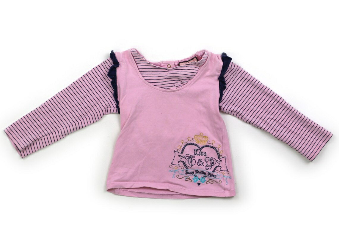 ジューシークチュール JUICY COUTURE Tシャツ カットソー 90 女の子 ピンク 子供服 ベビー服 キッズ アウトレット ユーズド 【中古】キッズ ベビー マタニティ