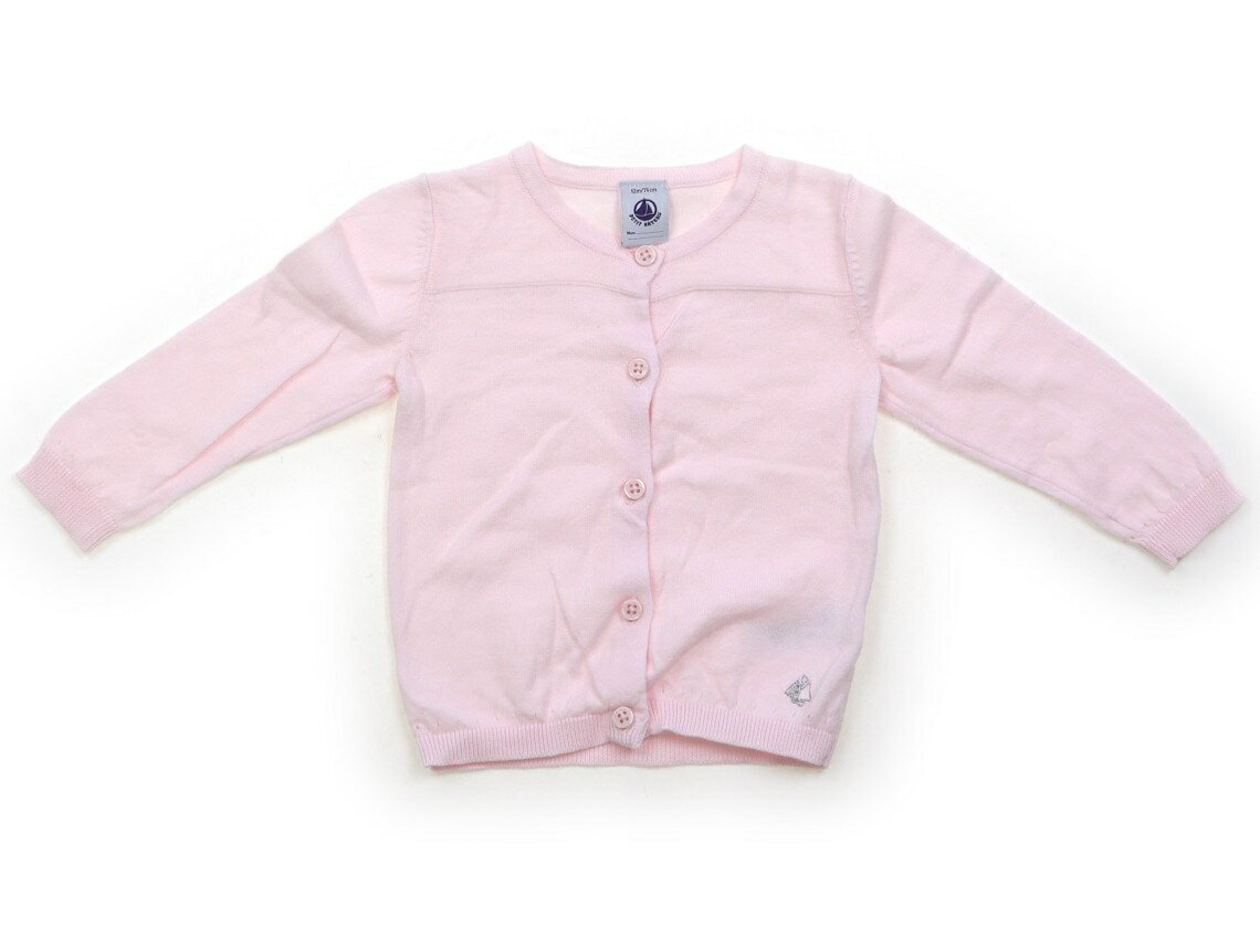 プチバトー PETIT BATEAU カーディガン 70 女の子 ライトピンク 子供服 ベビー服 キッズ アウトレット ユーズド 【中古】キッズ・ベビー・マタニティ