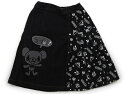 ポンポネット pom ponette スカート 150 女の子 ブラックデニム　キャラクター柄 子供服 ベビー服 キッズ アウトレット ユーズド 【中古】キッズ・ベビー・マタニティ