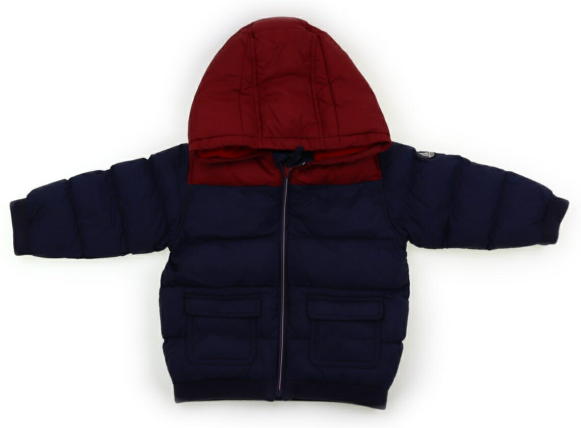 プチバトー PETIT BATEAU コート・ジャンパー 70 男の子 ネイビー×赤 子供服 ベビー服 キッズ アウトレット ユーズド 【中古】キッズ・ベビー・...