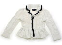 ラルフローレン Ralph Lauren カーディガン 90 女の子 白、ネイビー 子供服 ベビー服 キッズ アウトレット ユーズド 【中古】キッズ・ベビー・マタニティ