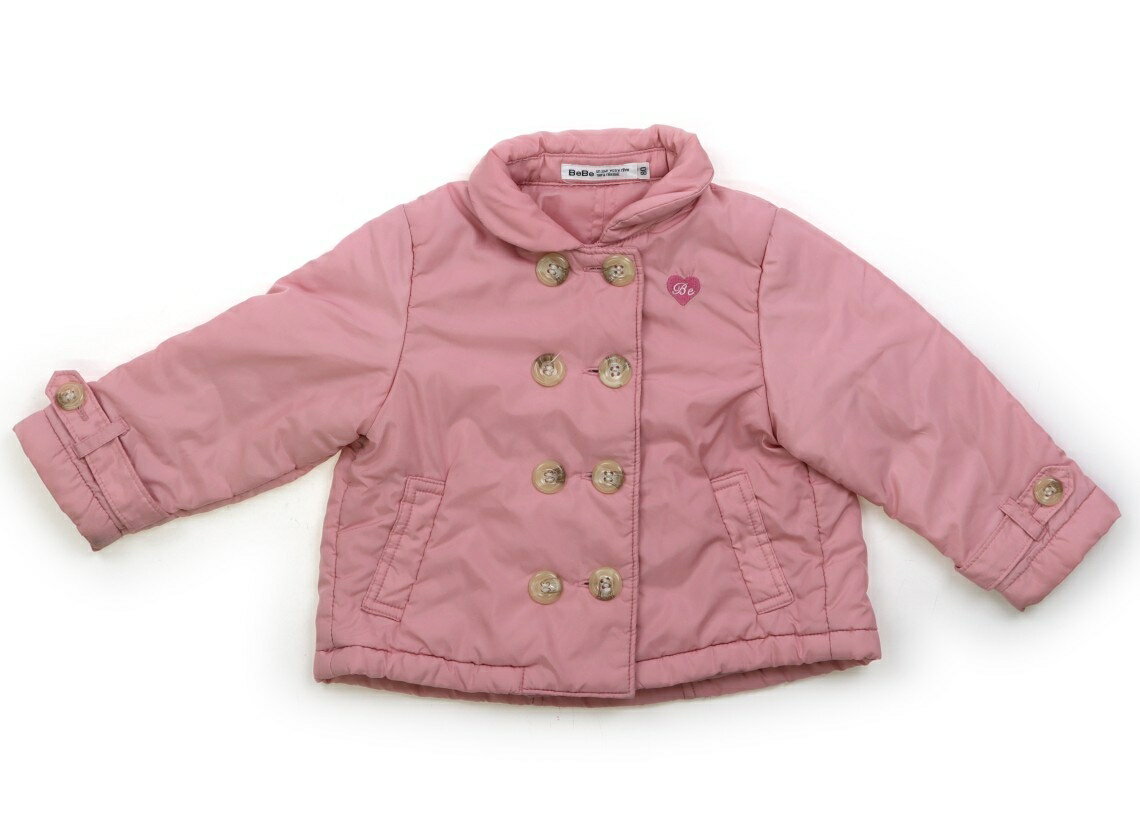 べべ BeBe コート・ジャンパー 80 女の子 ピンク・ベージュ 子供服 ベビー服 キッズ アウトレット ユーズド 【中古】キッズ・ベビー・マタニティ