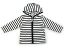 プチバトー PETIT BATEAU パーカー 100 男の子 ホワイト×ネイビーボーダー 子供服 ベビー服 キッズ アウトレット ユーズド 【中古】キッズ・ベビー・マタニティ