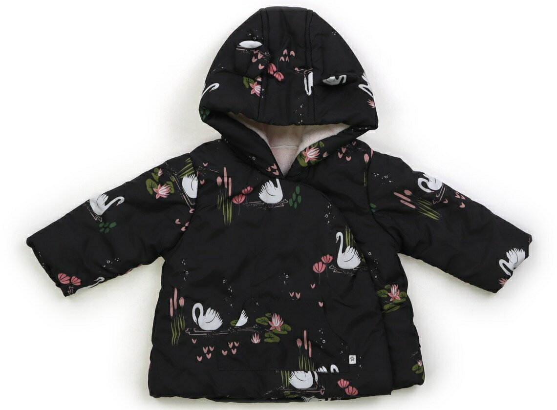 ネクスト NEXT コート・ジャンパー 60 女の子 チャコールグレー・スワン柄 子供服 ベビー服 キッズ アウトレット ユーズド 【中古】キッズ・ベビー・マタ...