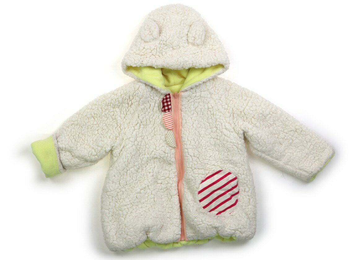 ベイビーチアー babyCheer コート・ジャンパー 100 女の子 イエロー・白 子供服 ベビー服 キッズ アウトレット ユーズド 【中古】キッズ・ベビー・...