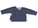 プチバトー PETIT BATEAU カーディガン 70 男の子 くすみブルー 子供服 ベビー服 キッズ アウトレット ユーズド 【中古】キッズ ベビー マタニティ