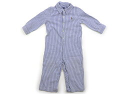 ラルフローレン Ralph Lauren カバーオール 80 男の子 青白ストライプ 子供服 ベビー服 キッズ アウトレット ユーズド 【中古】キッズ・ベビー・マタニティ