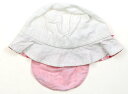 ミキハウス miki HOUSE 帽子 Hat/Cap 女の子 白、ピンク、花柄 子供服 ベビー服 キッズ アウトレット ユーズド 【中古】キッズ・ベビー・マタ...