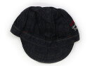 ダブルB Double B 帽子 Hat/Cap 男の子 インディゴブルー、青白ストライプ 子供服 ベビー服 キッズ アウトレット ユーズド 【中古】キッズ・ベ...