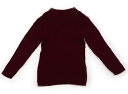 アプレレクール apres les cours ニット・セーター 80 女の子 バーガンディ 子供服 ベビー服 キッズ アウトレット ユーズド 【中古】キッズ・ベビー・マタニティ(4)
