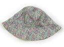 プチバトー PETIT BATEAU 帽子 Hat/Cap 女の子 白、青・ピンク・緑の総柄 子供服 ベビー服 キッズ アウトレット ユーズド 【中古】キッズ・...