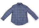 ラルフローレン Ralph Lauren シャツ・ブラウス 110 男の子 くすみブルー 白 チェック 子供服 ベビー服 キッズ アウトレット ユーズド 【中古】キッズ・ベビー・マタニティ