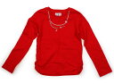 ミキハウス miki HOUSE Tシャツ・カットソー 150 女の子 赤・シルバー・ネックレス 子供服 ベビー服 キッズ アウトレット ユーズド 【中古】キッズ・ベビー・マタニティ(4)