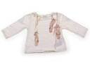 ザラ ZARA Tシャツ・カットソー 70 女の子 バレエシューズ、クリーム 子供服 ベビー服 キッズ アウトレット ユーズド 【中古】キッズ・ベビー・マタニティ(4)