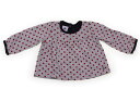 プチバトー PETIT BATEAU Tシャツ カットソー 70 女の子 グレー レッド ネイビー ドット 子供服 ベビー服 キッズ アウトレット ユーズド 【中古】キッズ ベビー マタニティ