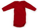 プチバトー PETIT BATEAU ロンパース 60 女の子 赤 子供服 ベビー服 キッズ アウトレット ユーズド 【中古】キッズ・ベビー・マタニティ