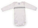 プチバトー PETIT BATEAU ロンパース 60 男の子 ホワイト 雪の結晶 子供服 ベビー服 キッズ アウトレット ユーズド 【中古】キッズ ベビー マタニティ