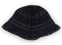 ホットビスケッツ Hot Biscuits 帽子 Hat/Cap 男の子 インディゴブルー、青チェック 子供服 ベビー服 キッズ アウトレット ユーズド 【中古...